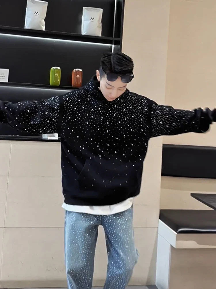 Retro Sparkle Hoodie for Men