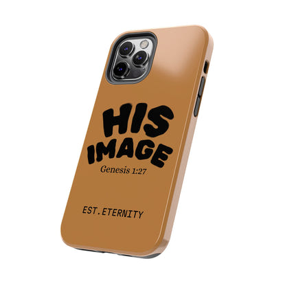 Stylish Tough Phone Case - HIS IMAGE, Durable Phone Cover, Unique Gift, Modern Design, Trendy Accessories, Personalized Tech