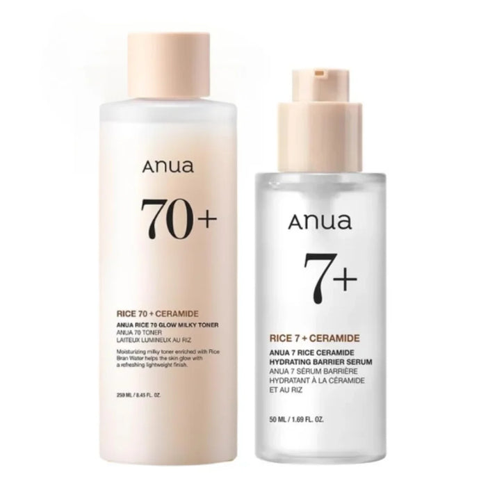 Anua Rice 70 Glowing Milky Toner Brightening Niacinamide Serum Toner Face Toner for Glass Skin Korean Skin Care Beauty Products
