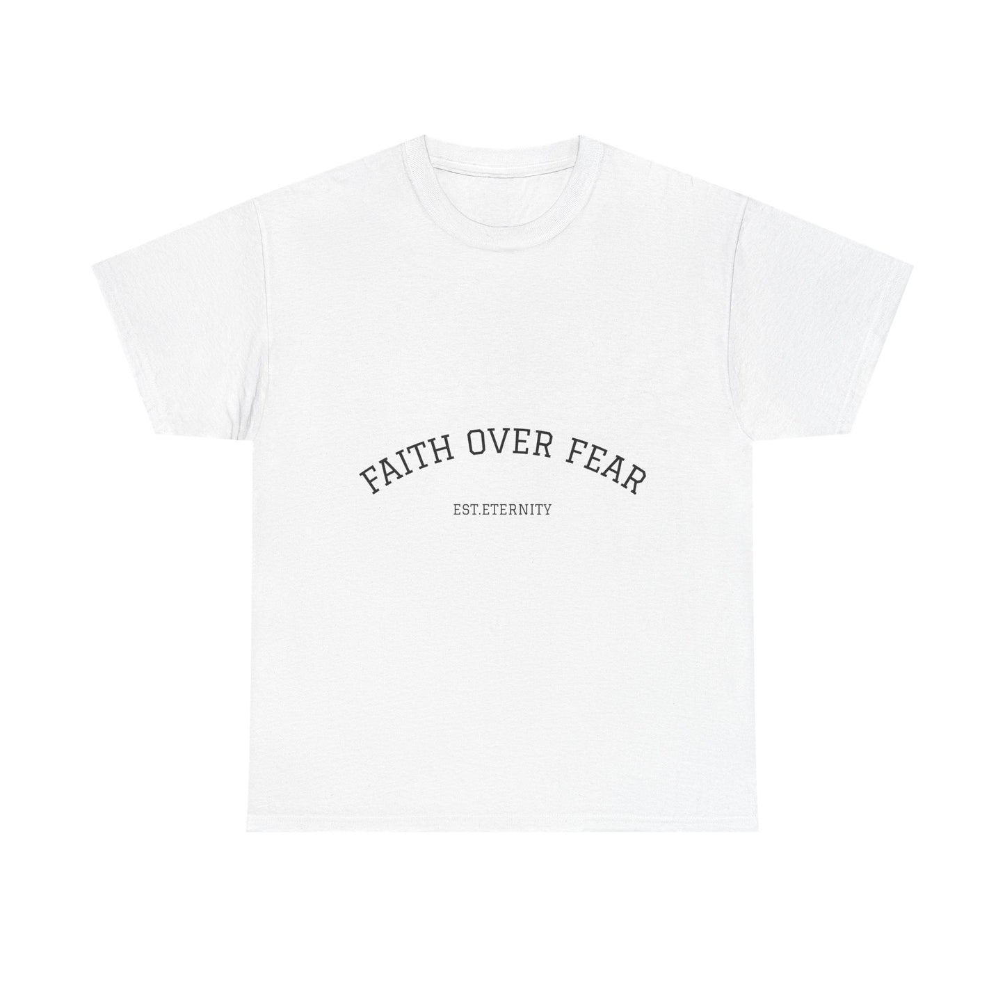 Faith Over Fear Eternity Tee | Unisex Shortsleeved T-shirt | White