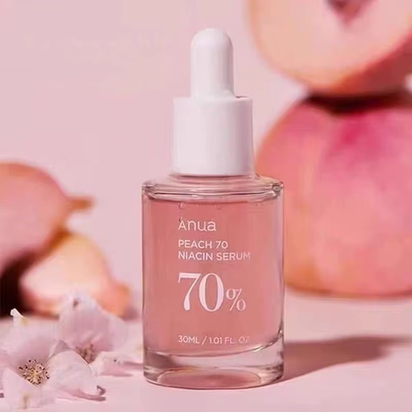 Anua Peach 70 Niacinamide Serum 30Ml, Moisturizing Facial Serum, Daily Cleansing Beauty, Korean Skincare