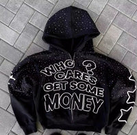 High-Street Letter Print Hoodie